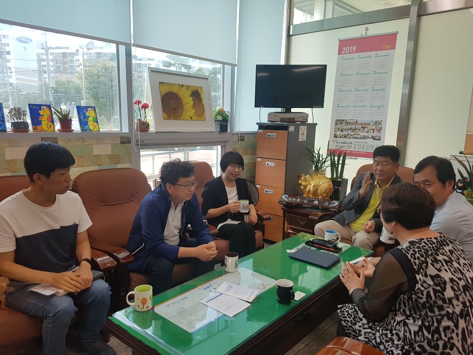 선진지견학 익산시자원봉사센터 내방