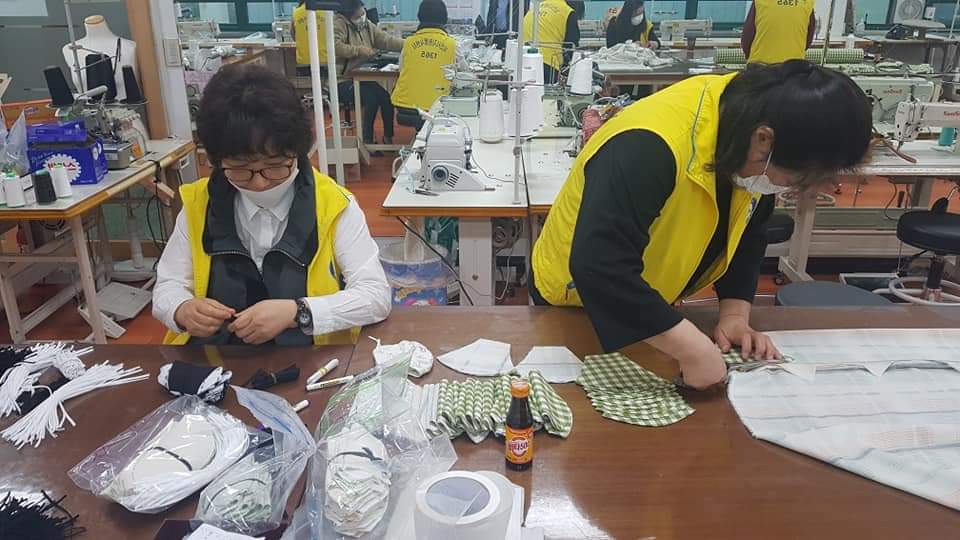 서산 사랑 한 땀 봉사단 - 수제 마스크 만들기