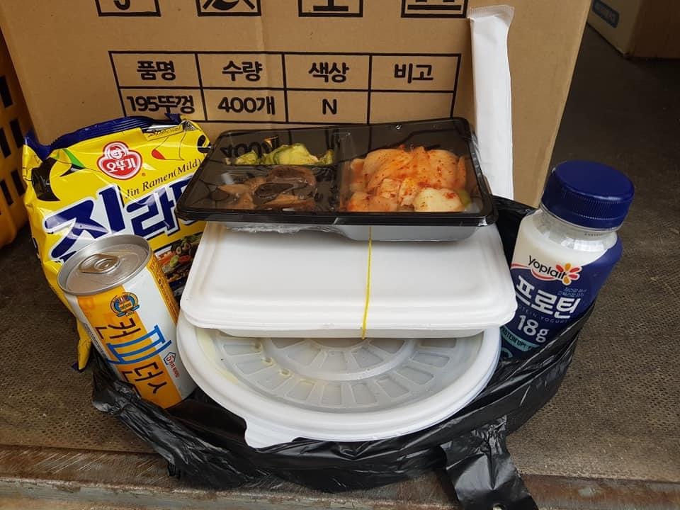 따뜻한 밥차 도시락 전달