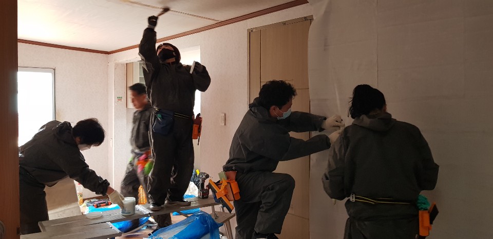 우렁각시 대산 도배활동