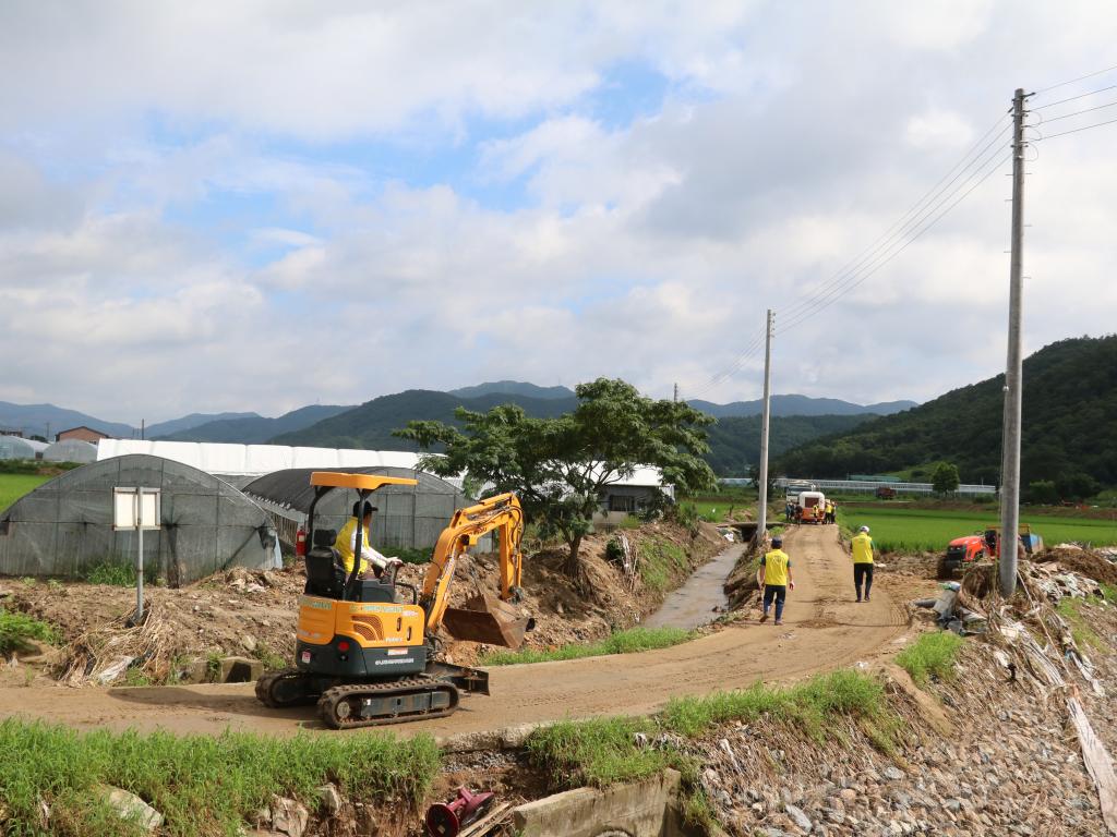 천안지역 수해복구지원 자원봉사