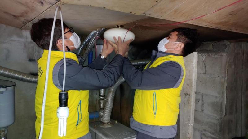 확산형 소화기 설치봉사