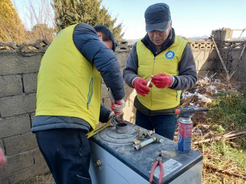 운산면 취약계층 보일러교체 및 확산형보일러 설치