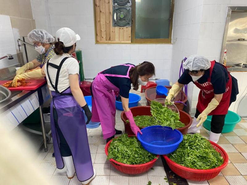 따뜻한밥차 하반기 시작(도시락 및 밑반찬 전달, 09.02)